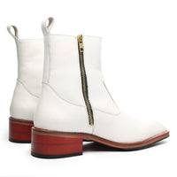 Godfather Series Men’s Italian Cuban Heel Leather Chain Boots - DYNOGEM