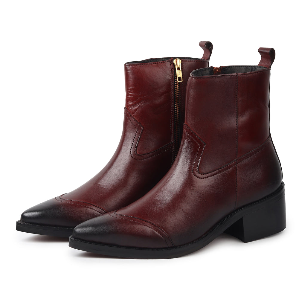 Godfather Imperial – Premium Cherry Black Leather Boots - DYNOGEM