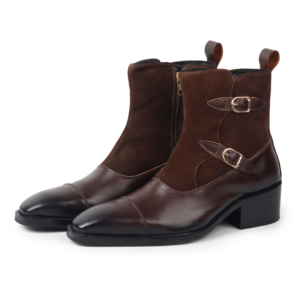 Dynogem Imperial Brown Leather Ankle Boots - DYNOGEM
