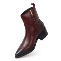 Godfather Imperial – Premium Cherry Black Leather Boots - DYNOGEM